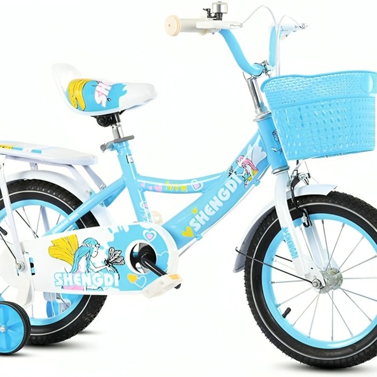 OEM - Bicicleta Infantil Shengdi Con Canasto Y Ruedas De Apoyo