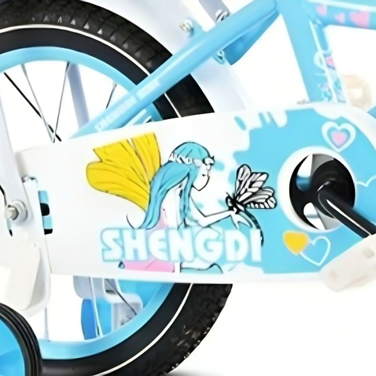 OEM - Bicicleta Infantil Shengdi Con Canasto Y Ruedas De Apoyo