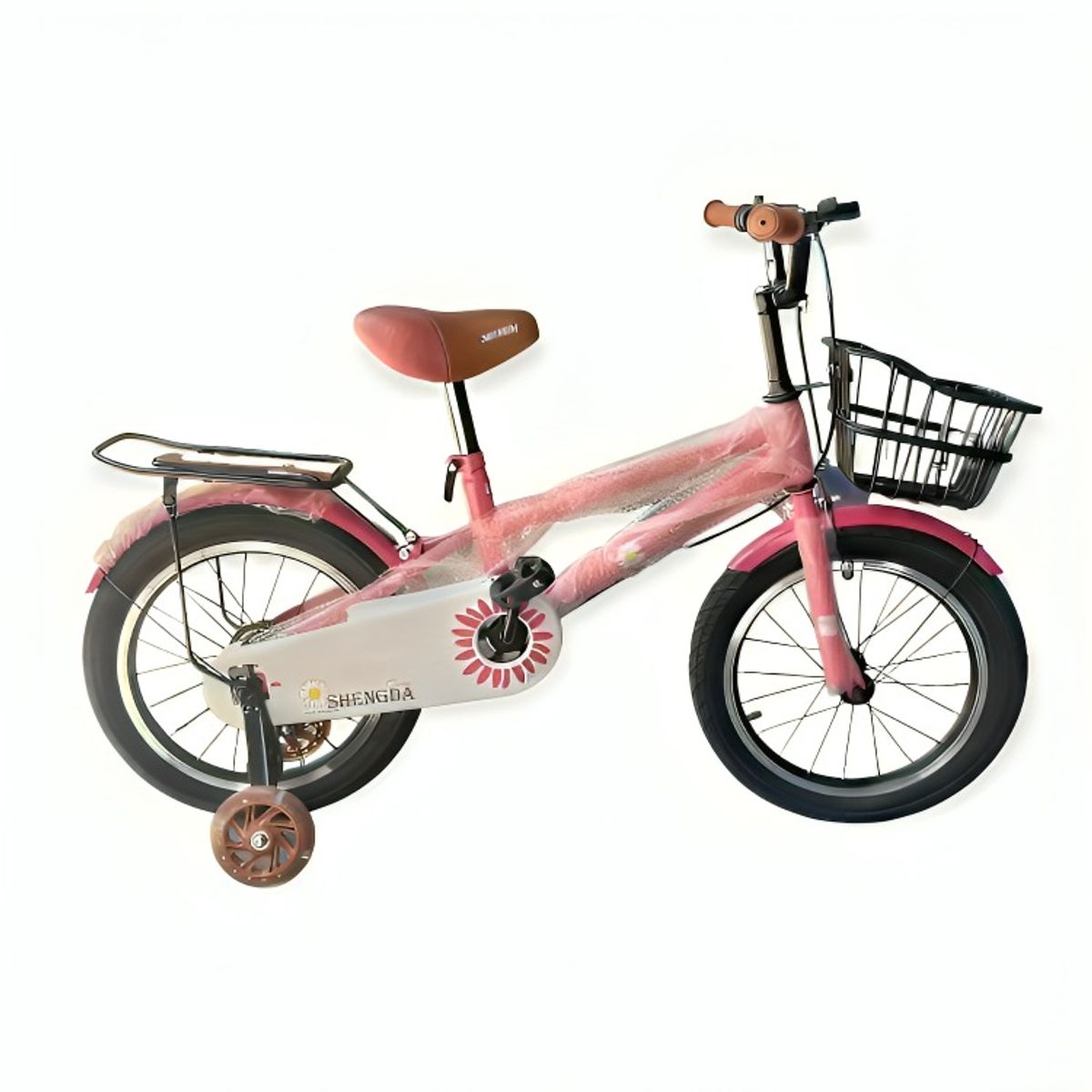 OEM - Bicicleta Infantil Shengdi Con Canasto Y Ruedas De Apoyo
