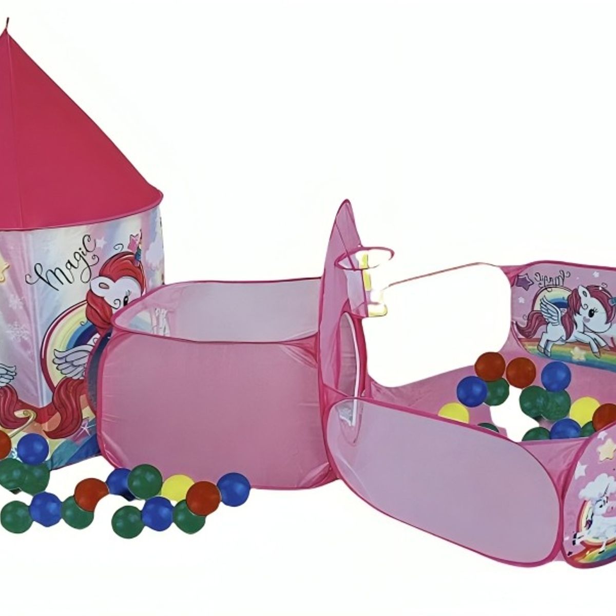 OEM - CARPA CASTILLO 3 EN 1 ROSA