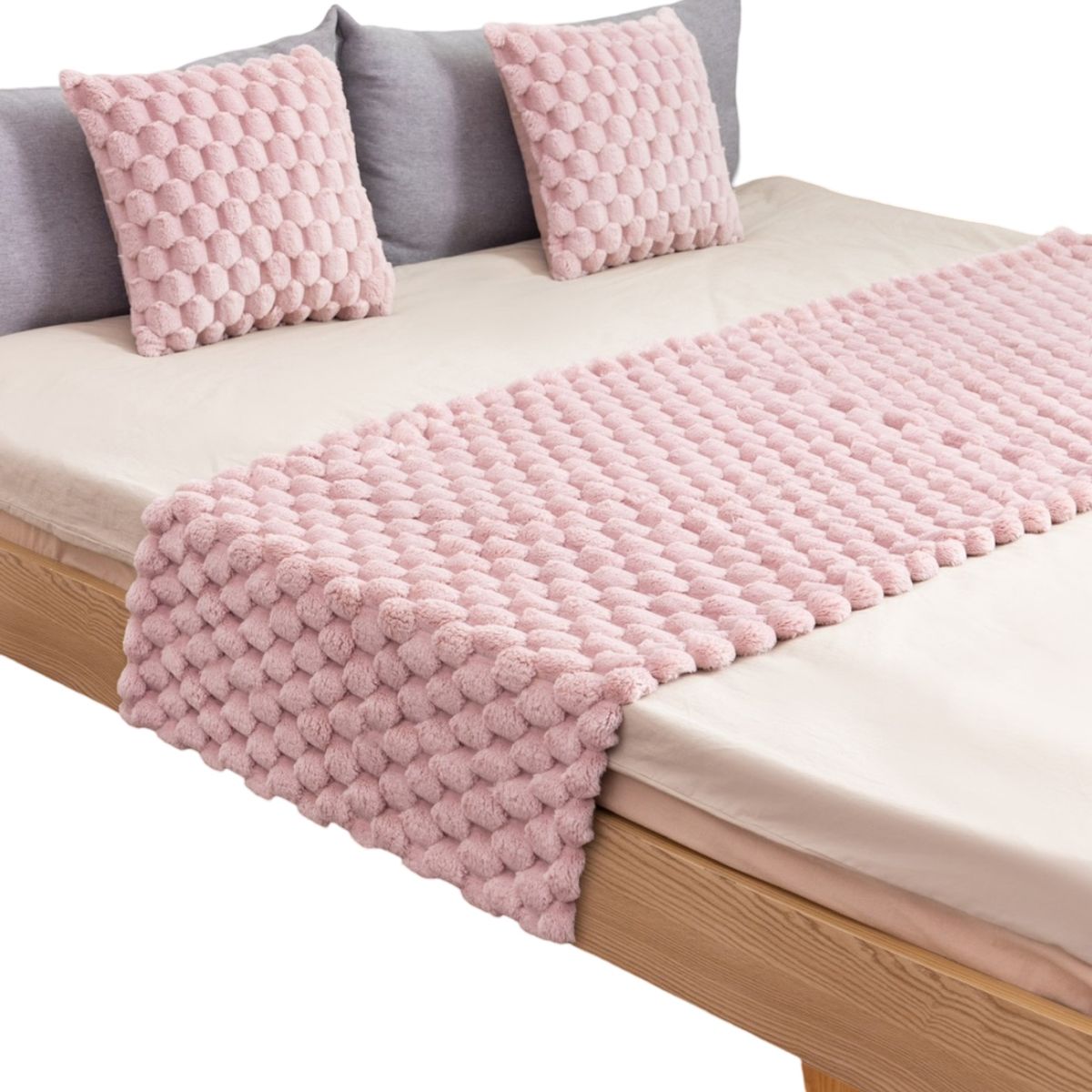 GENERICO - PIECERA DE CAMA ELEGANTE EXTRA SUAVE SIN FUNDAS