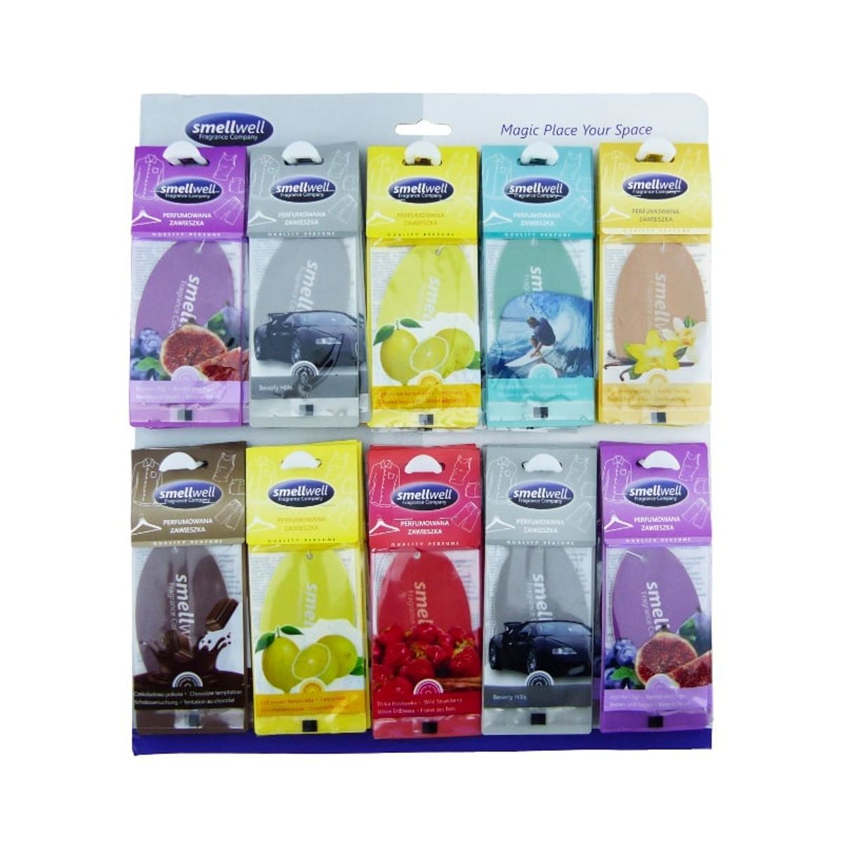 SMELL IT - Pack 50 Unidades Ambientadores Para Auto Aromático