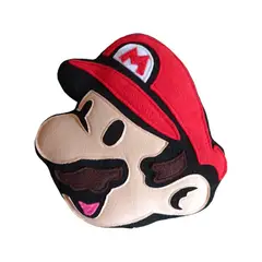GENERICO - Cojin peluche cara de Mario Bross 27 cm