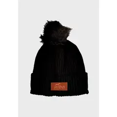 NIBA - Gorro Lana Endrillado 2 Negro