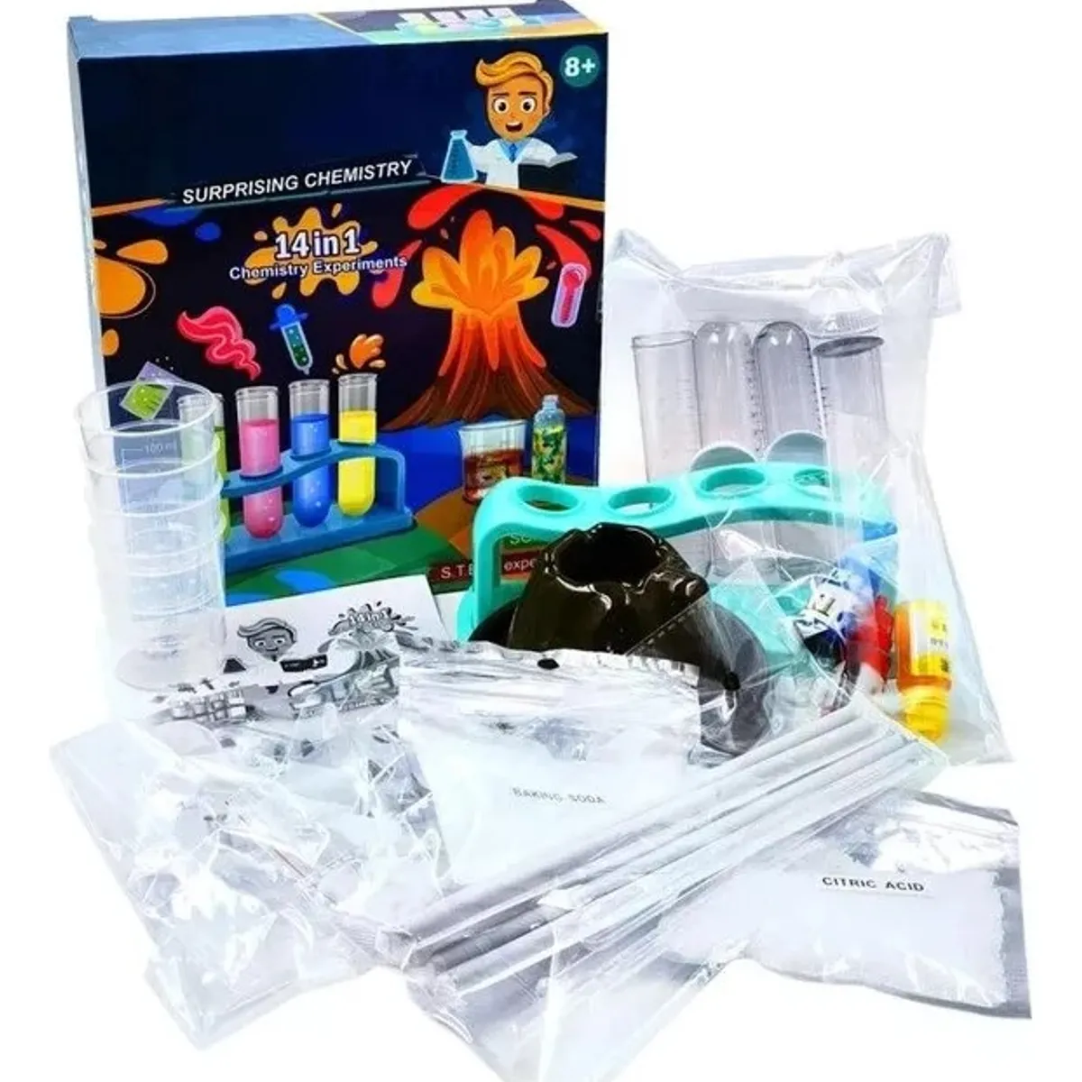 GENERICO - Juego De Quimica Ciencias Para Niños 14 Experimentos En 1