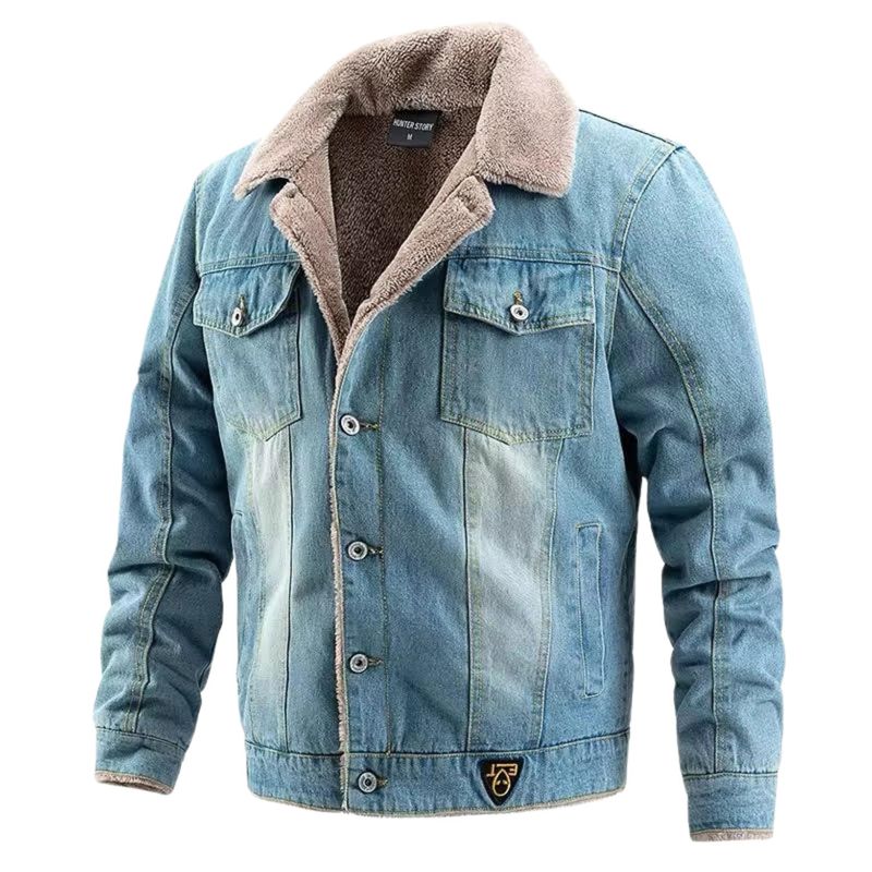 D'JOE - Chaqueta Denim Polar Soft Moscu Hombre.