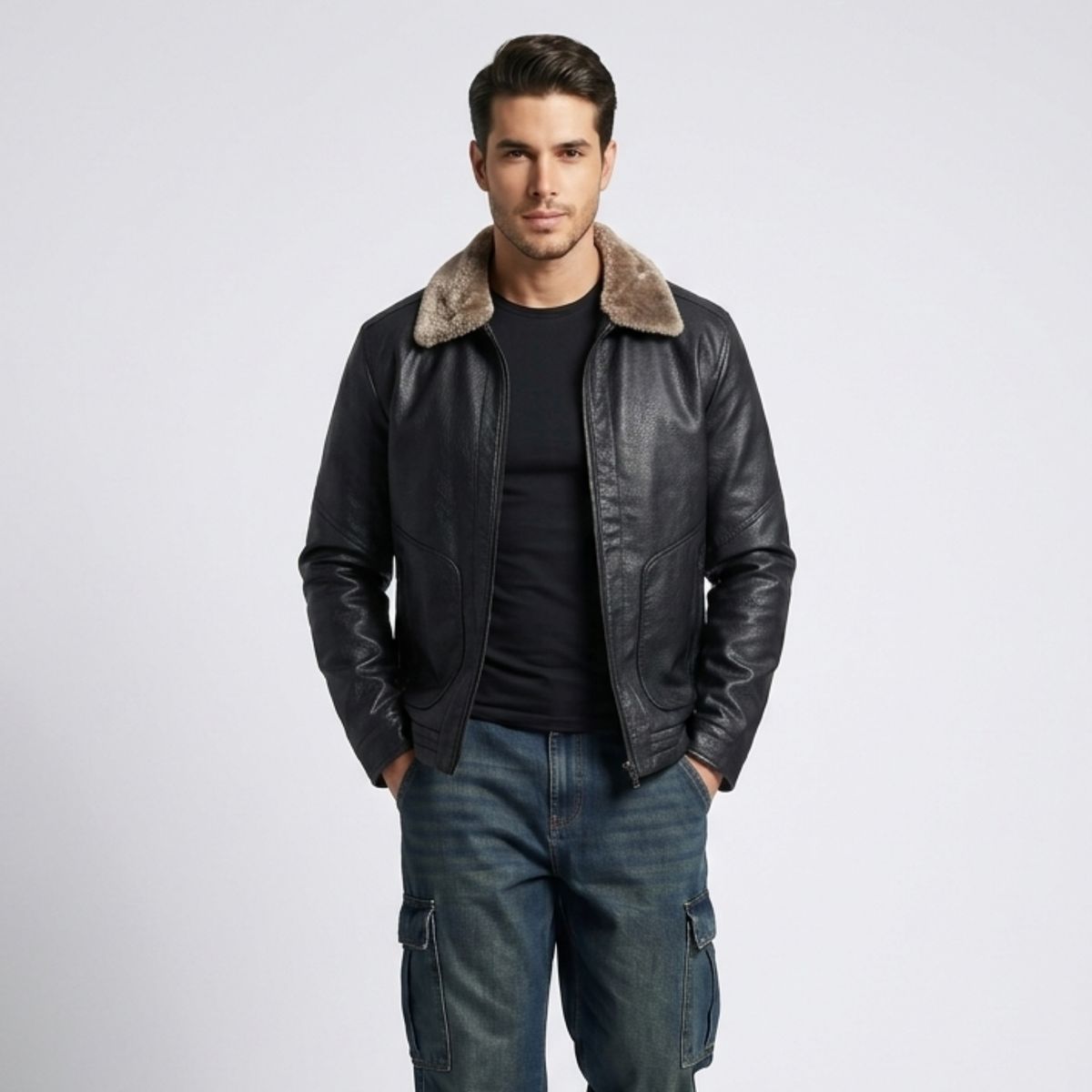 D'JOE - Chaqueta Ecocuero Soft Estonia Hombre