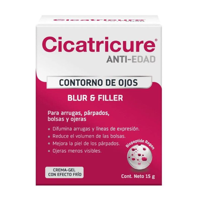 CICATRICURE - Crema Cicatricure Contorno de Ojos Antiedad Blur&Filler 15 Gr