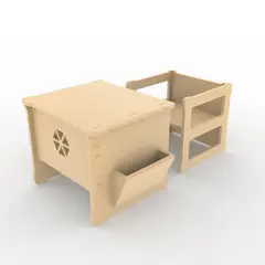 GENERICO - Escritorio Y Silla Niño Montessori
