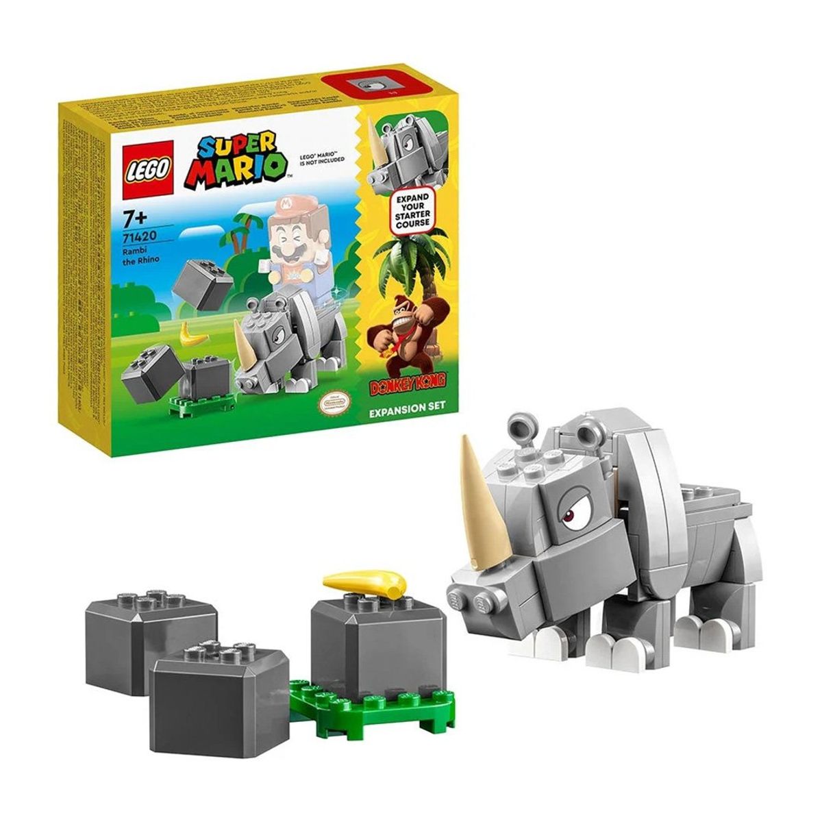 LEGO - LEGO Set de Expansión: Rambi el Rinoceronte - 71420 - Gris
