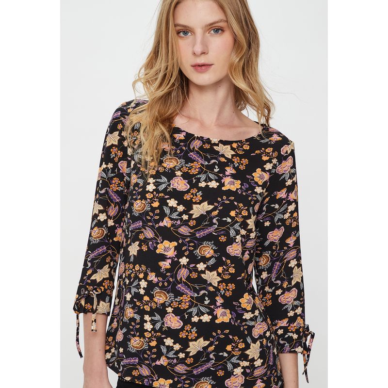 ASH - Blusa Manga Larga Negro Mujer Ash