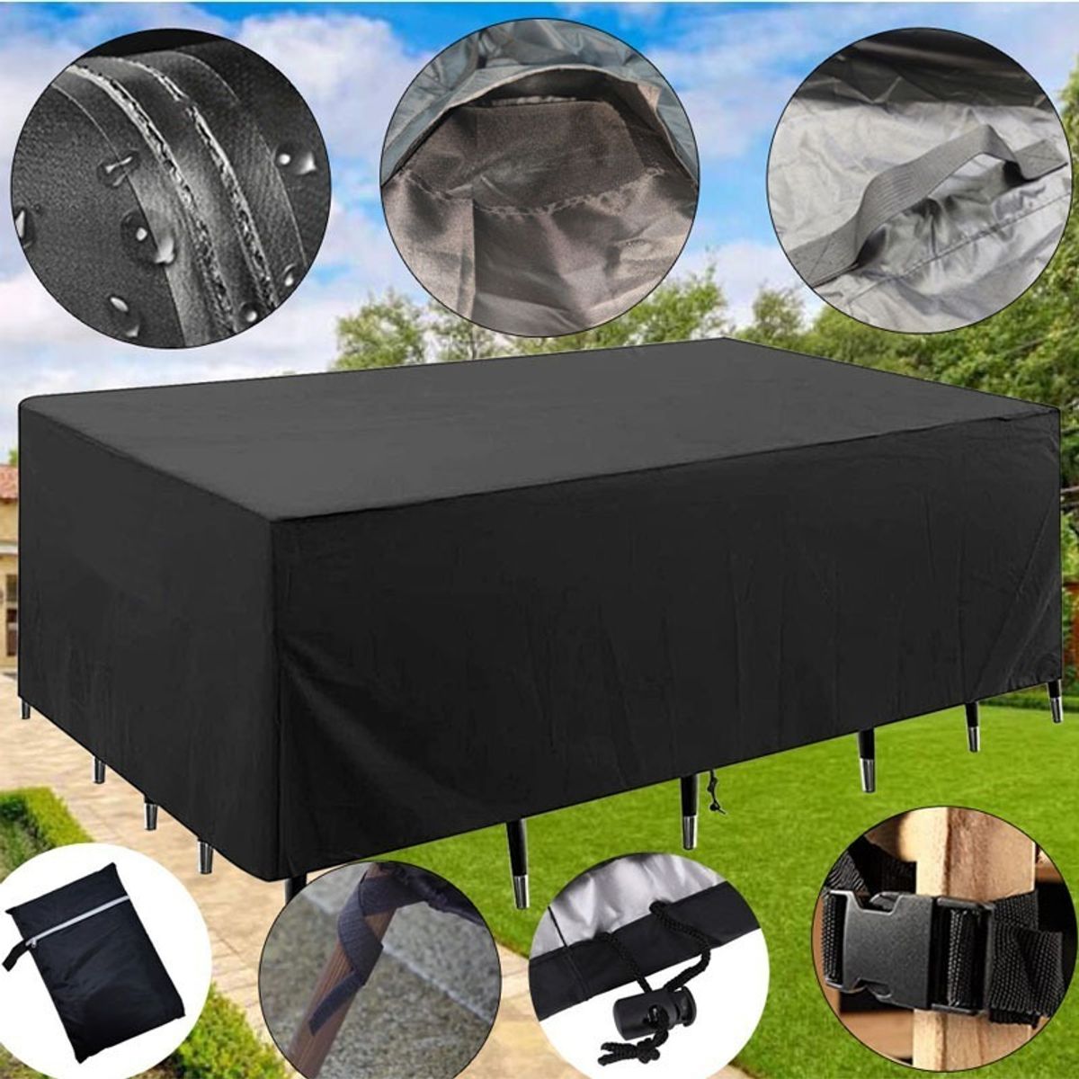 U BUY - Funda Impermeable Para Muebles De Jardín O Patio 250 X 200