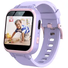 DANWEILE - Reloj multifuncional para teléfono con juegos para niños-púrpura