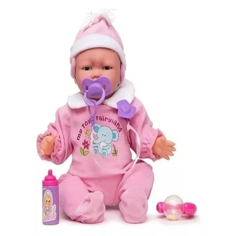 GENERICO - Muñeca Bebé Niña Gestitos - Movimiento Faciales Y Sonido