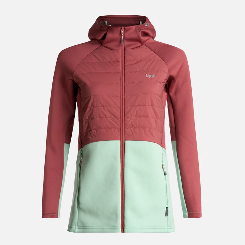 LIPPI - Poleron Mujer ColdMove WindBreaker SteamPro Hoody Jacket Rosado Oscuro Lippi
