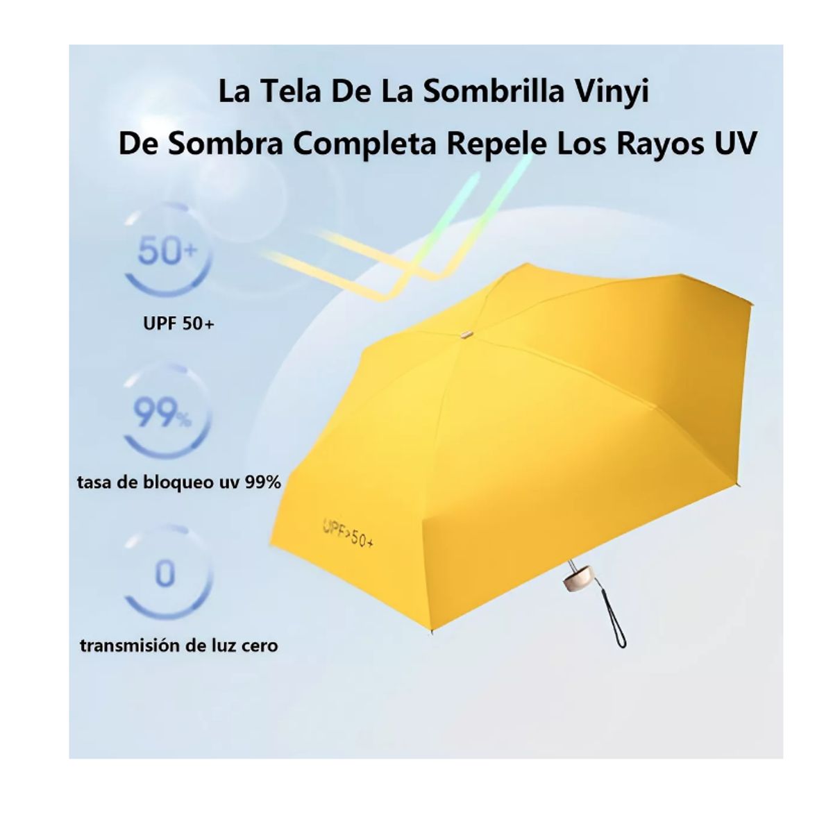 GENERICO - Mini Paraguas Plegable Portátil Sombrillas Cápsula Anti Uv