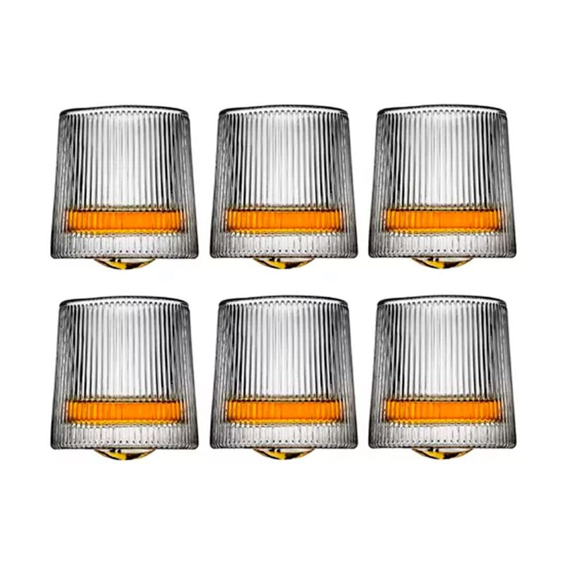 GENERICO - Set de 6 Vasos de Vidrio Elegantes Premium