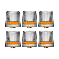 GENERICO - Set de 6 Vasos de Vidrio Elegantes Premium