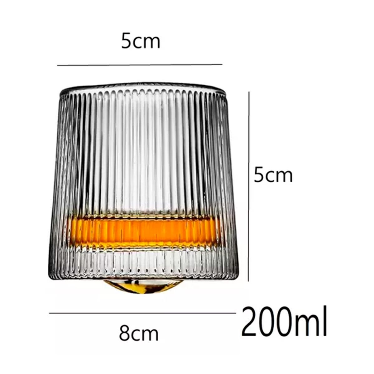 GENERICO - Set de 6 Vasos de Vidrio Elegantes Premium