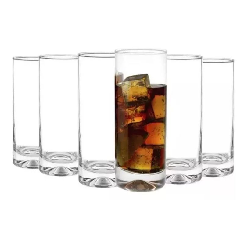 CRISTAL - Set 6 Vasos W/a Manhatan 450cc Cristar Color Cristal