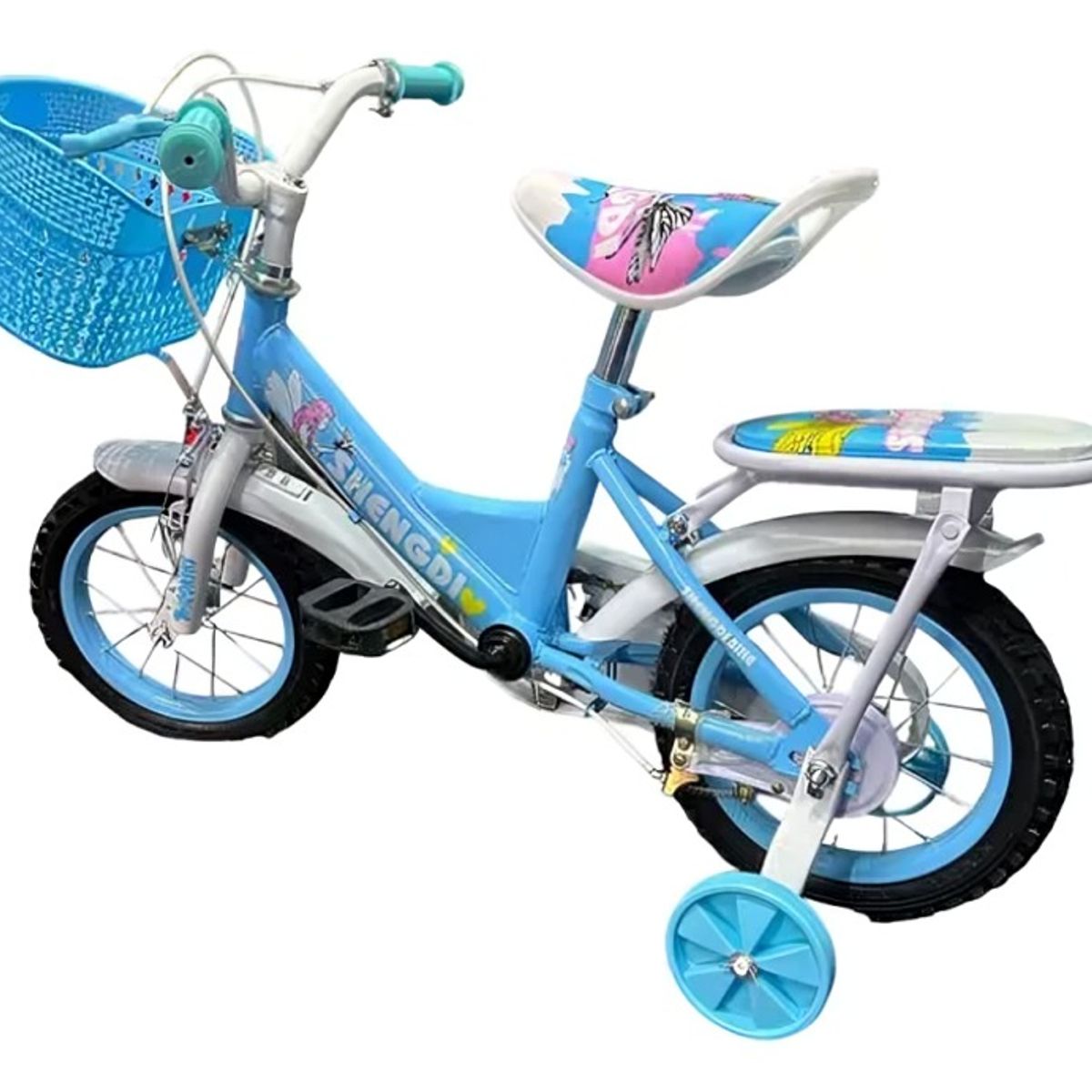 OEM - Bicicleta Aro 12  Shengdi con Canasto Y Ruedas De Apoyo