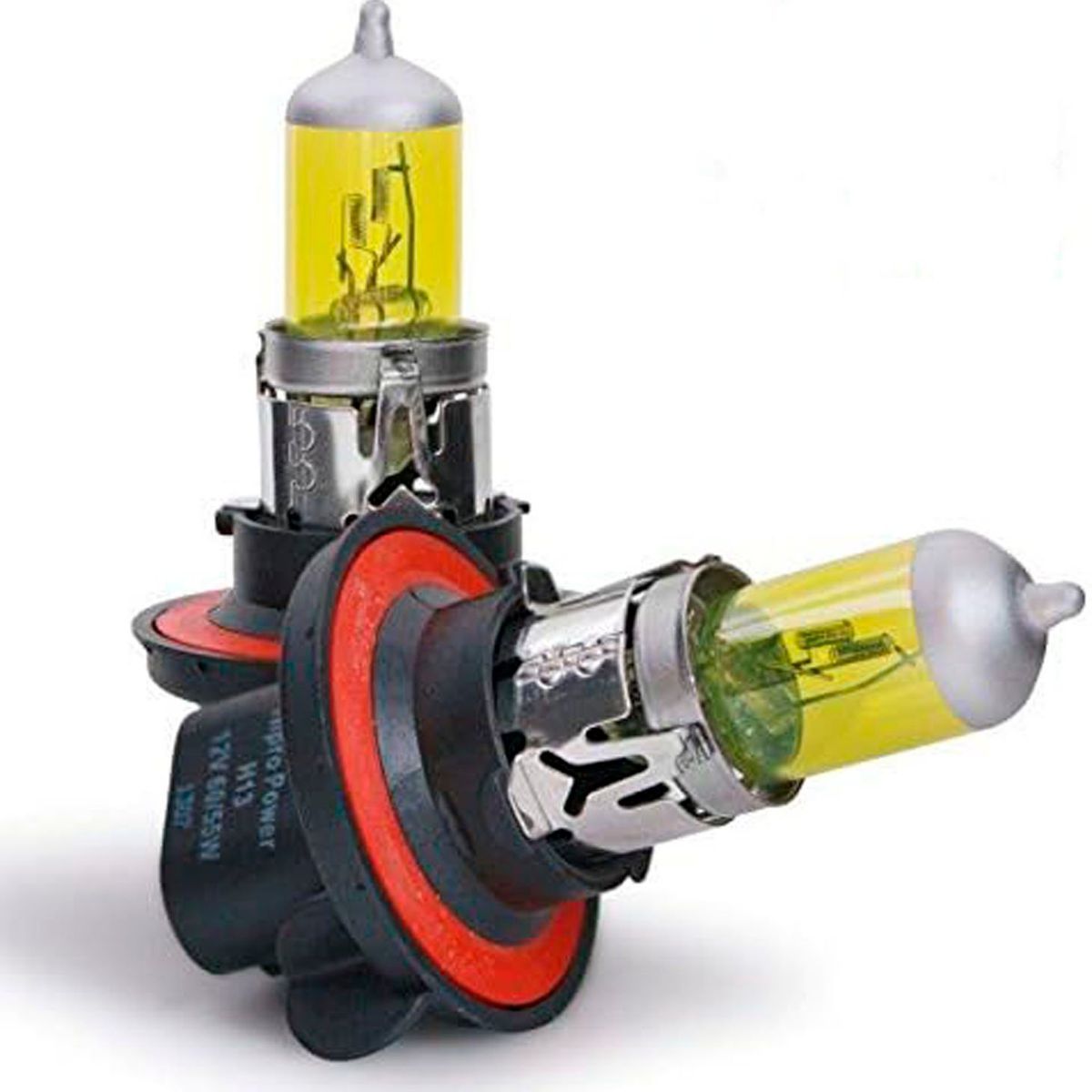 GENERICO - Ampolleta Halogena H13 12v 60/55w Amarillo Par 2 Unidades