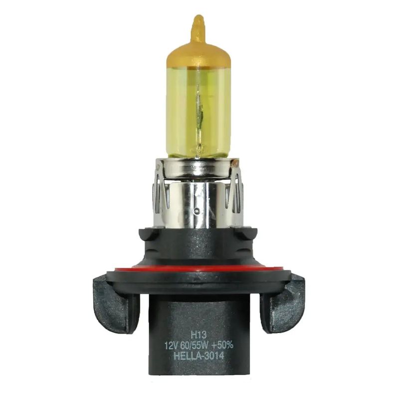GENERICO - Ampolleta Halogena H13 12v 60/55w Amarillo Pack 10 Unidades