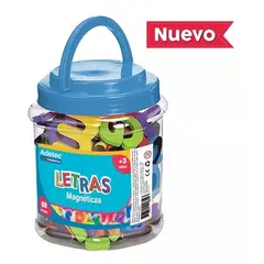 ADETEC - Letras Magnéticas Goma Eva 88 Piezas Juego Didáctico