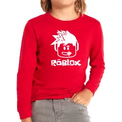 MDC - Polera Manga Larga De Niño Roblox Rostro