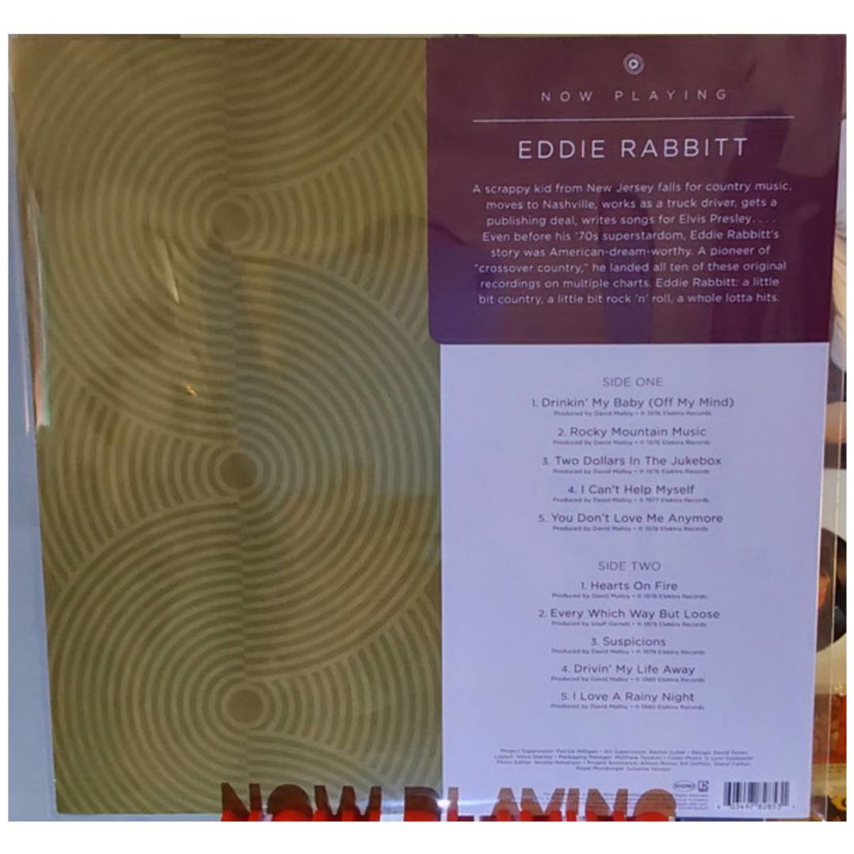 HITWAY MUSIC - EDDIE RABBITT - NOW PLAYING - VINILO HITWAY MUSIC