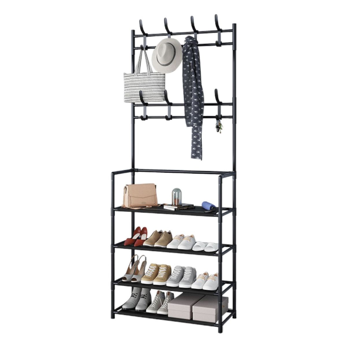 GENERICO - Zapatero Organizador Colgador Zapatos Armario Perchero Negro