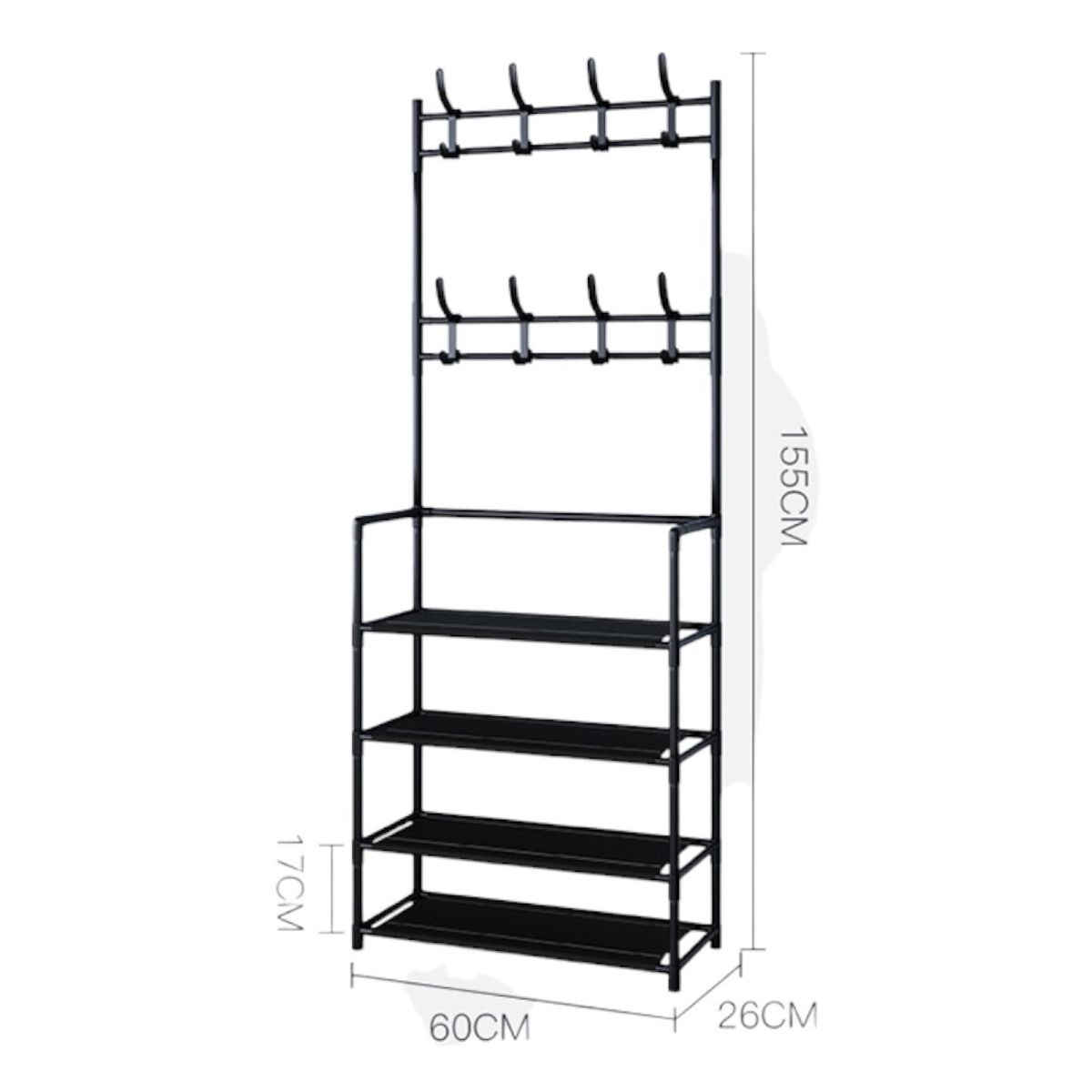 GENERICO - Zapatero Organizador Colgador Zapatos Armario Perchero Negro