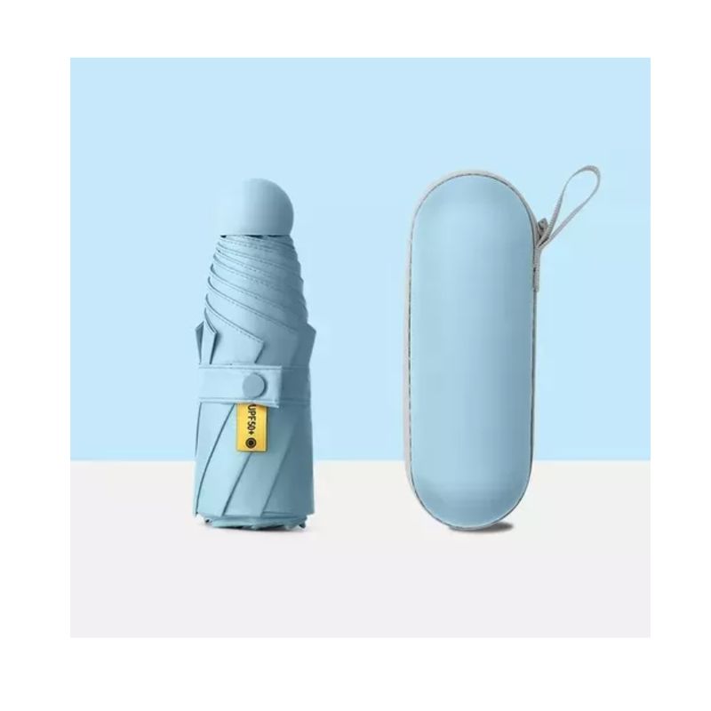 GENERICO - Paraguas Mini Sombrilla De Bolsillo Capsula Dama Rayos Uv