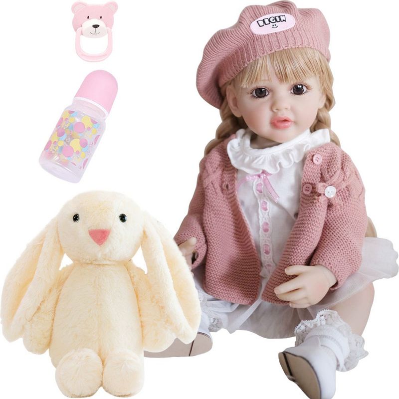 LSABEL RENACI - Linda Muñeca Reborn De Silicona De Cuerpo Completo De 55 Cm