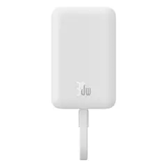 BASEUS - Powerbank Magnético Mini Inalámbrico 30W 10000mAh Tipo C Blanco