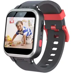 DANWEILE - Reloj multifuncional para teléfono con juegos para niños-Negro
