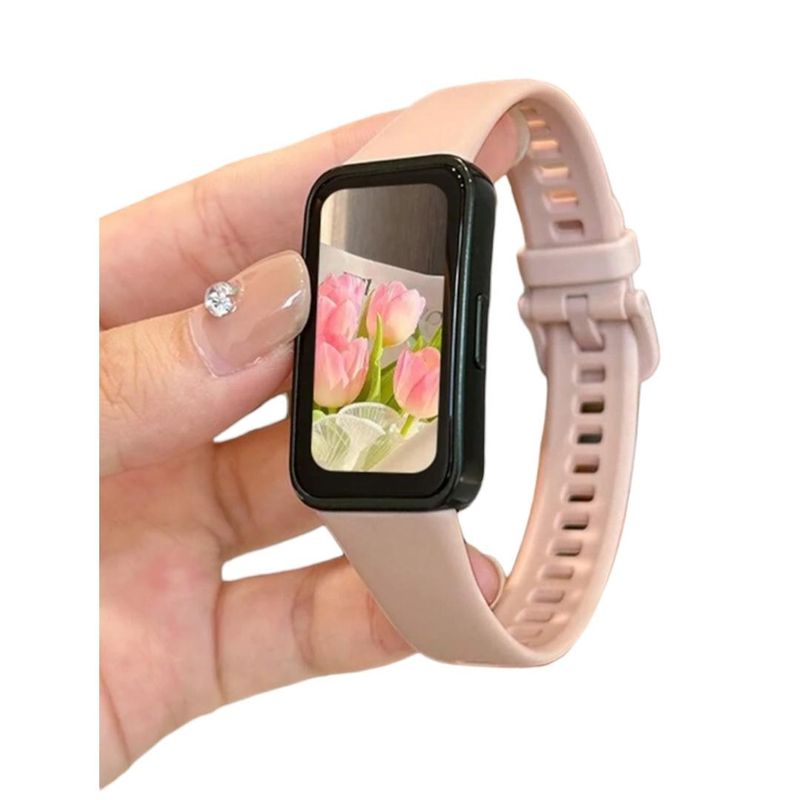 GENERICO - Correa De Repuesto Silicona Para Huawei Honor Band 8 Rosado