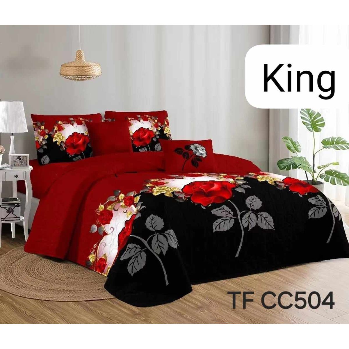 GENERICO - CUBRECAMA QUILT DE VERANO KING - DISEÑO.
