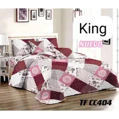 GENERICO - CUBRECAMA QUILT DE VERANO KING - DISEÑO.