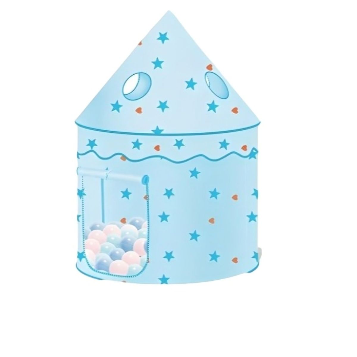 OEM - CARPA CASTILLO 100 PELOTAS CELESTE