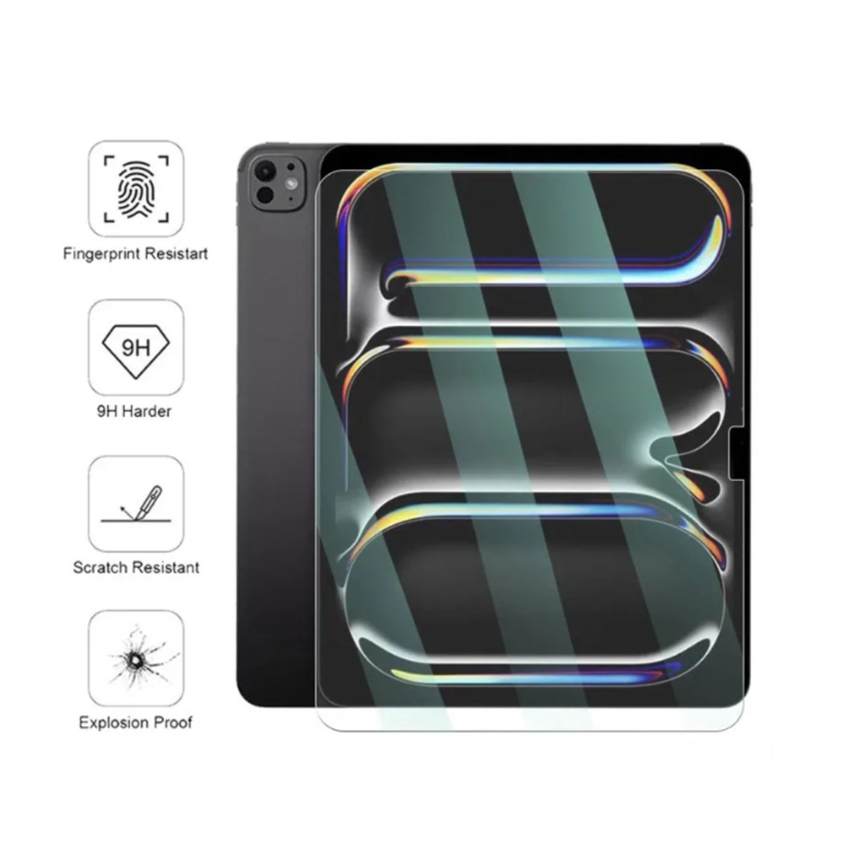 GENERICO - Lámina Mica Vidrio Templado Para iPad Air 13 M2 2024