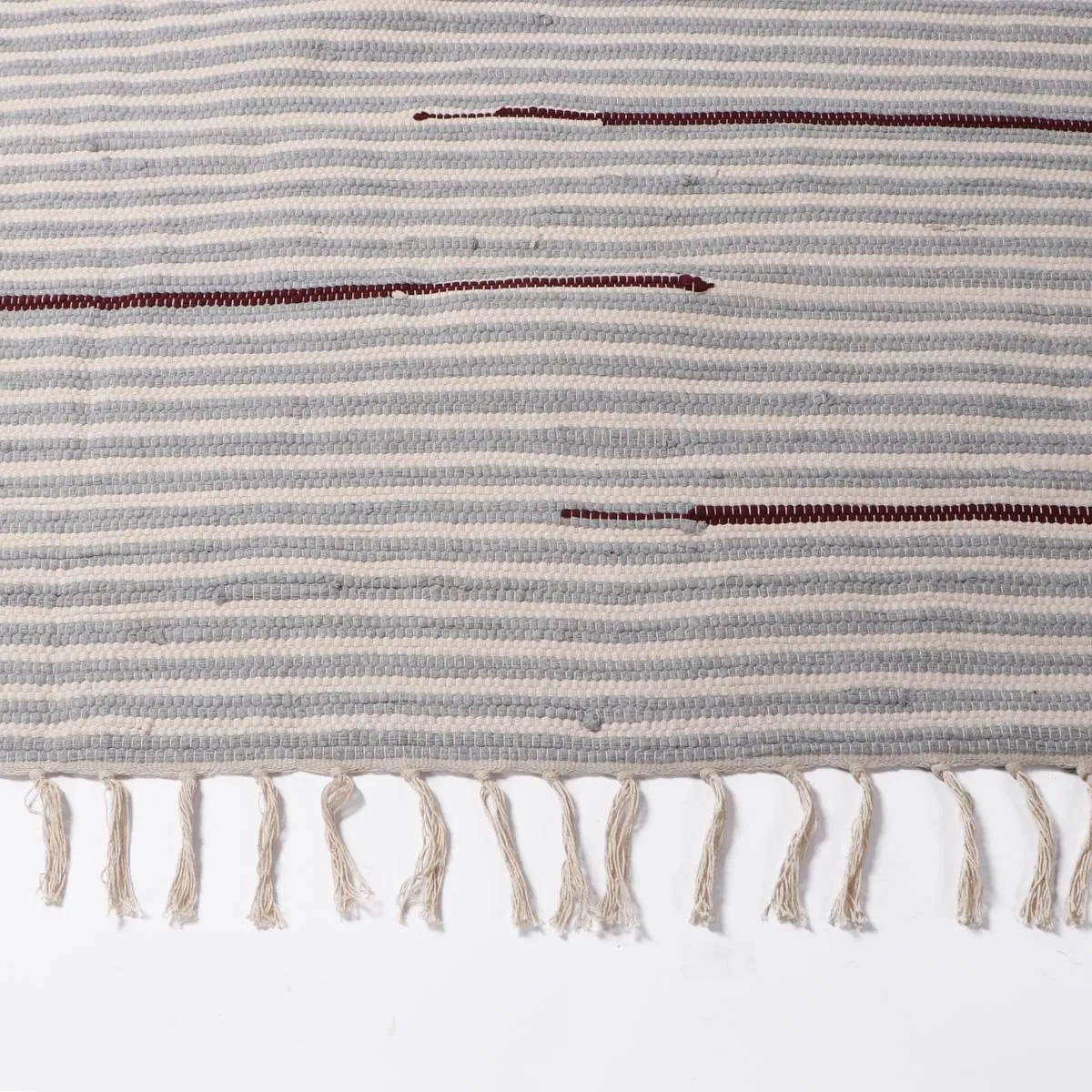 NECTAR - Alfombra Janika de Yute y Algodón Natural Decorativa y Resistente 120x170 cm