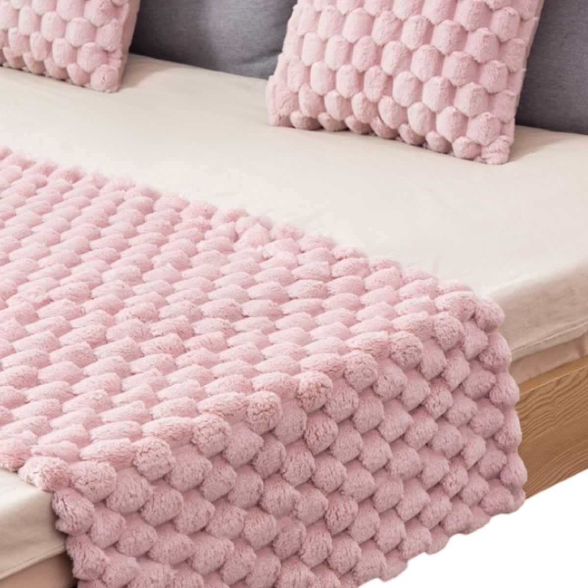 GENERICO - JUEGO DE PIECERA MAS FUNDA ESTILO PERLA ELEGANTE