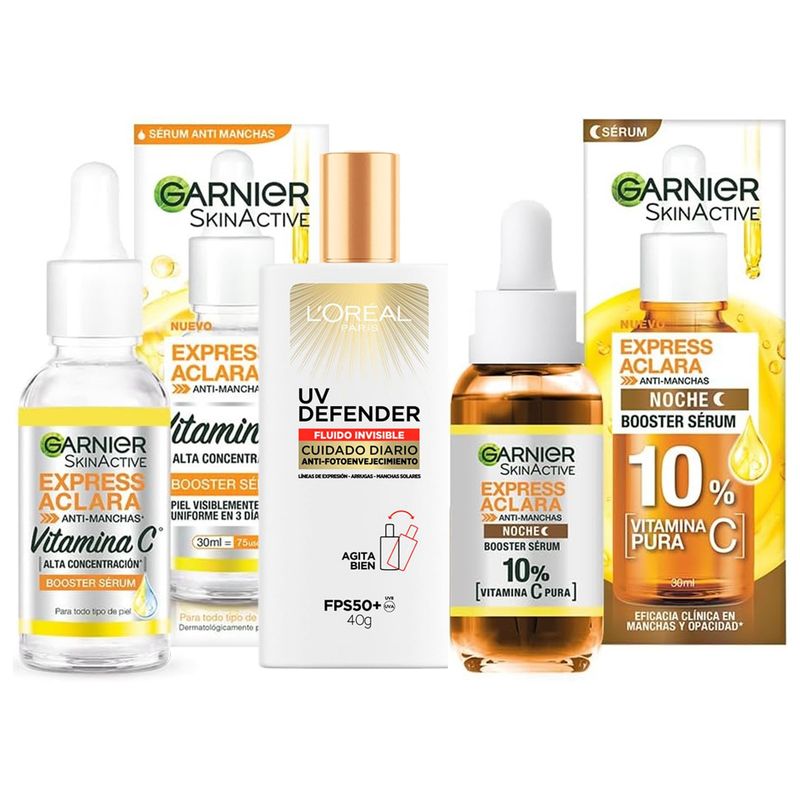 GARNIER - Pack Facial Anti manchas Garnier + UV Defender Loreal