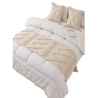 SET DE PIECERA MAS 2 FUNDAS BOHO ELEGANTES