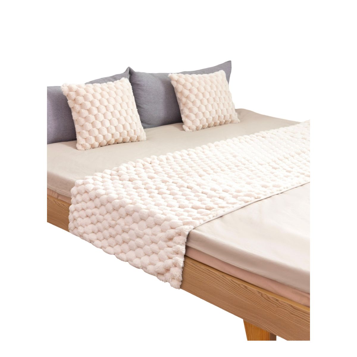 GENERICO - SET DE PIECERA MAS 2 FUNDA ESTILO PERLA ELEGANTE