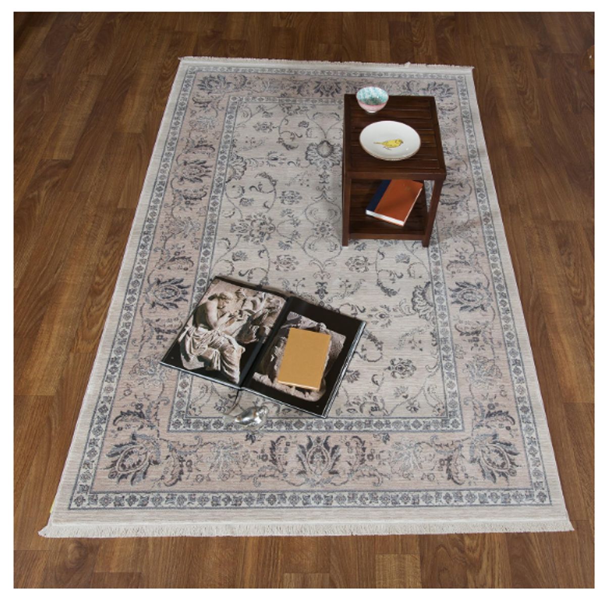MROTTO - ALFODIA Alfombra Turca Para Living Beige 152 x 235 cm