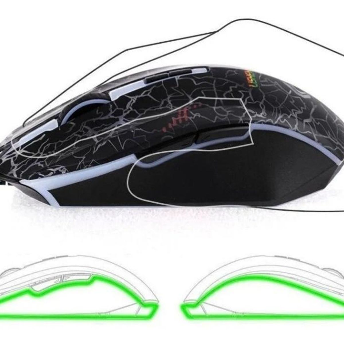 GENERICO - Mouse Gamer 4000 Dpi G35v3 Lisheng