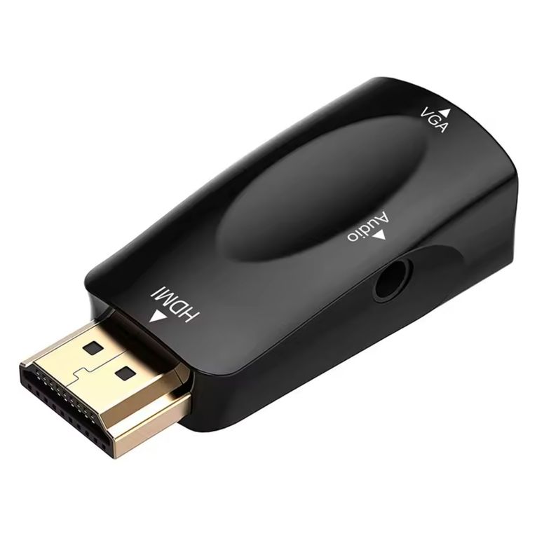 GENERICO Adaptador Hdmi Macho A Vga Hembra Con Salida De Audio