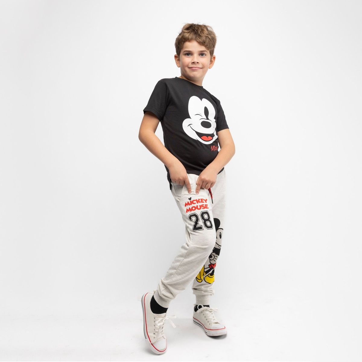 DISNEY - Pantalon de Buzo Niño Mickey Mouse 28 Gris Disney